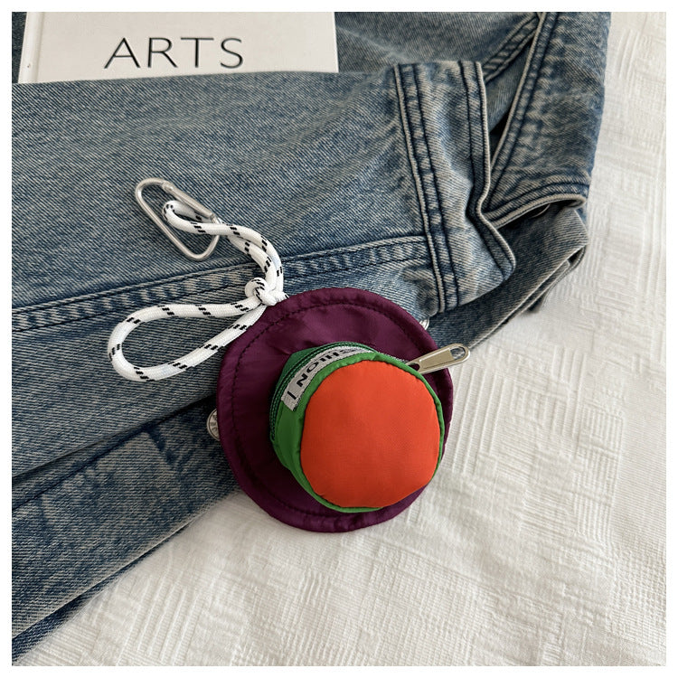 Creative Color Contrast Hat Shape Earbud Case 6S10BWB108