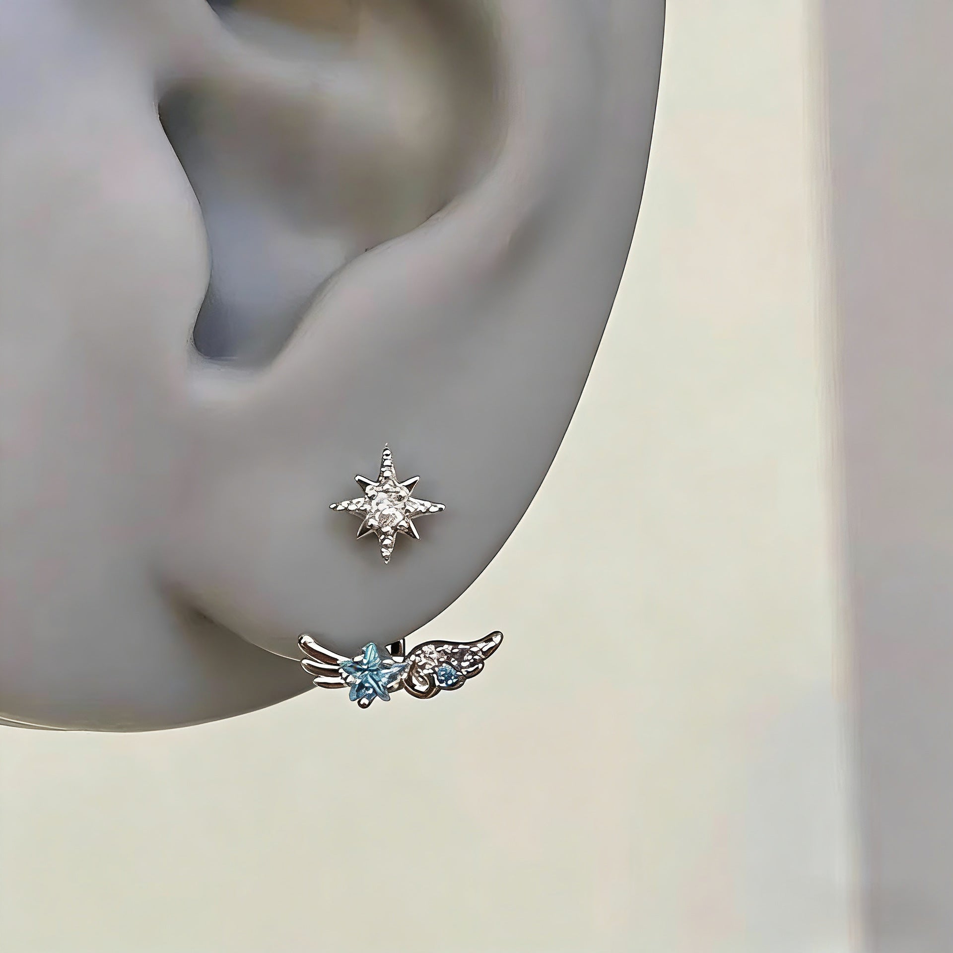 Cross Rhinestone Hoop Earrings - DippedShop Wholesale - #9427