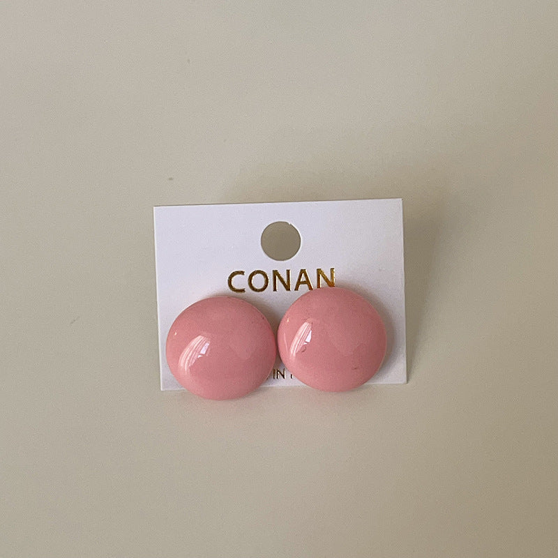 Enamel Square Stud Earrings - DippedShop Wholesale - #8867