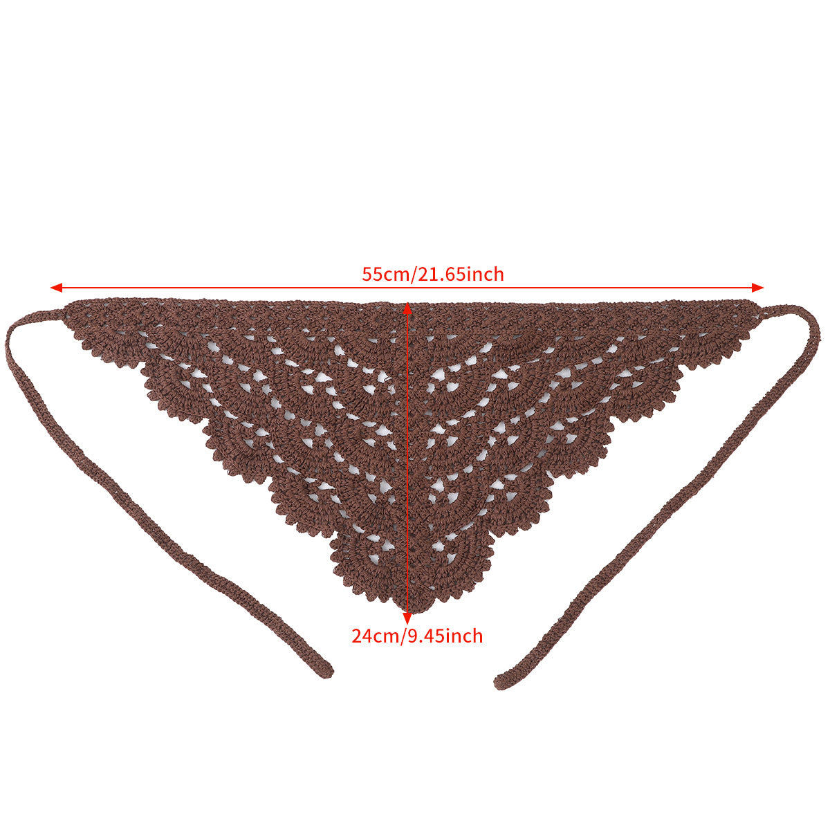 Elegant Floral Crochet Triangl - DippedShop Wholesale - #6835