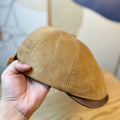Corduroy Leather Brim Cap - DippedShop Wholesale - #3939
