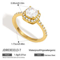 Square Cubic Zirconia Ring - DippedShop Wholesale - #3459