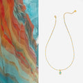 Retro Turquoise Beaded Chain Necklace - DippedShop Wholesale - #7203