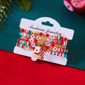 Christmas Multi-Layer Snowflake Charm Beaded Bracelet Set 6W6JBR652