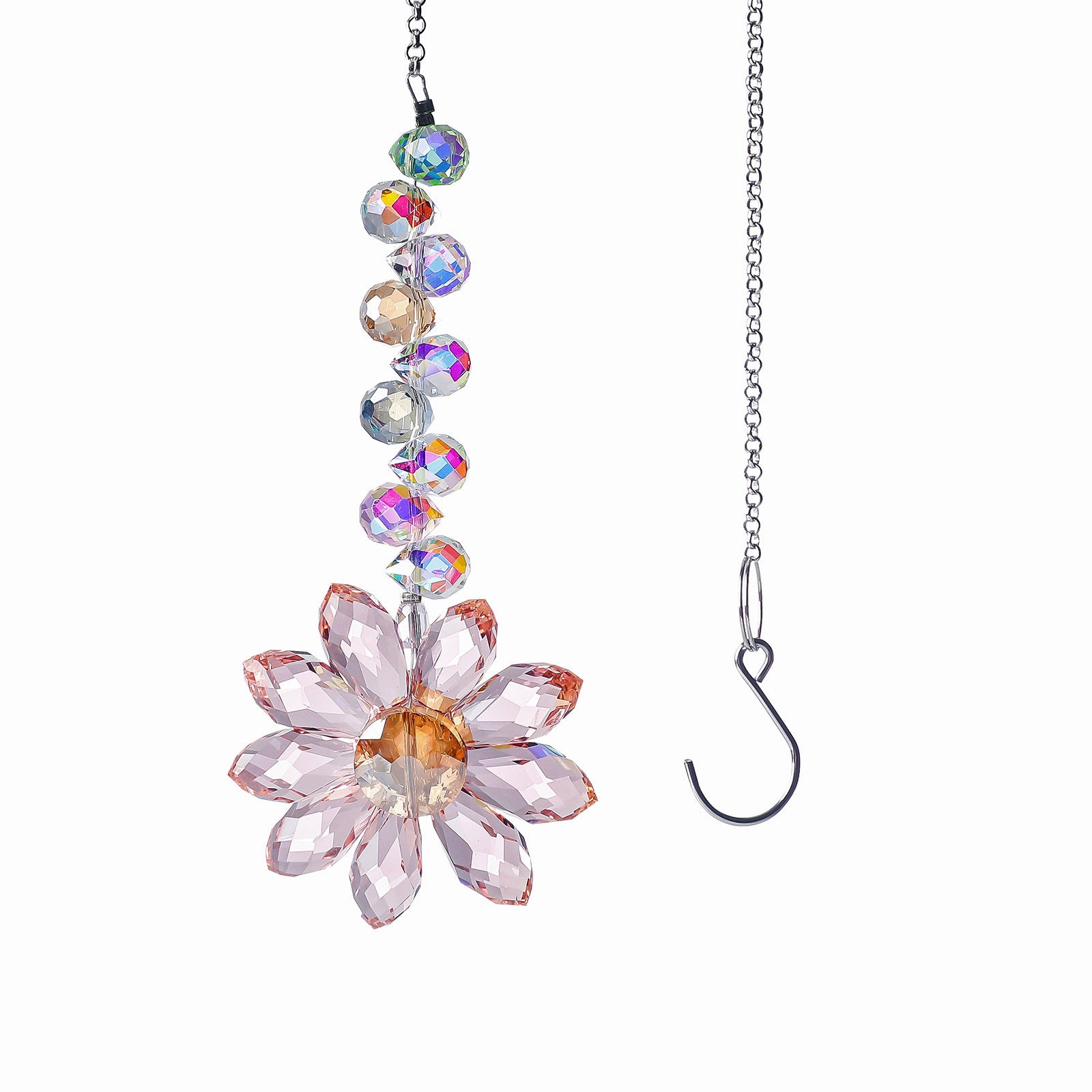 Crystal Floral Pendant Wind Chimes Suncatchers MK2CZAS6H7HLS56