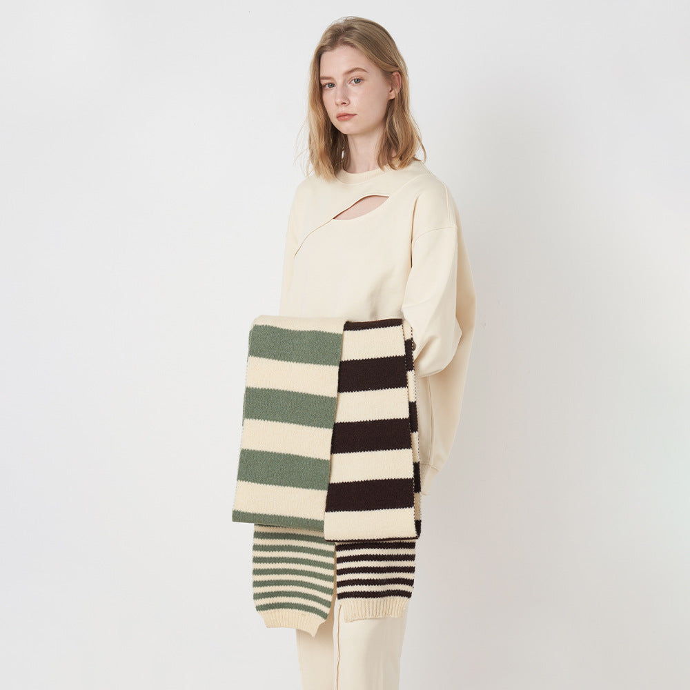 2+ Stripe Daily Knit Scarves DPKS0909