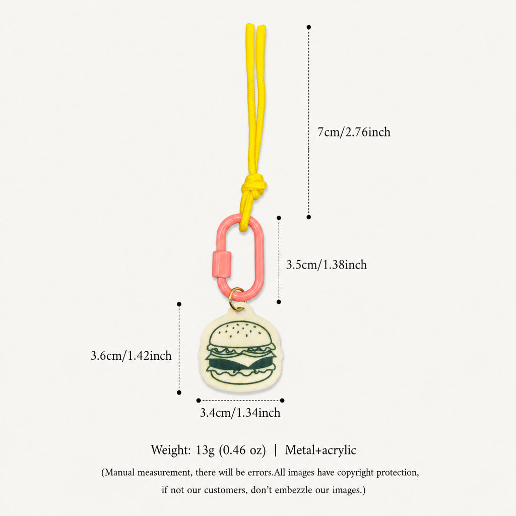 Funny Cake Pendant Keychain Bag Charm 6W10BBC342