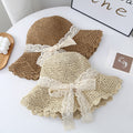 Lace Bowknot Straw Hat - DippedShop Wholesale - #0707