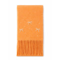 Cute Bowknot Solid Color Tassel Warm Scarf W6W6NSC127