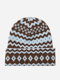 Vintage Fair Isle Warm Knit Beanie Hat 6W6HAT646