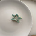 French Hollow Out Star Acetate Mini Hair Claw 6W6HCP1644