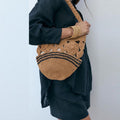Woven Floral Underarm Bag - DippedShop Wholesale - #8499