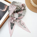 Trendy Flower Print Cotton Neckerchief Head Scarf MK2BW6W6NSI12