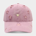 Cute Star Embroidery Versatlie Baseball Cap 8BK6HAT190L