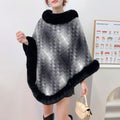 Faux Fur Shawl Cape - DippedShop Wholesale - #3731