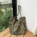 Retro Cashew Printing Canvas Large Capacity Handbag MK2BLW6W10BBG564