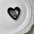 Trendy Hollow Heart Acetate Hair Clips 6W6HCP1208