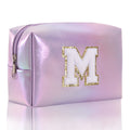 Simple Initial Letter Embroidered Portable Makeup Bag 6S10BOB1037