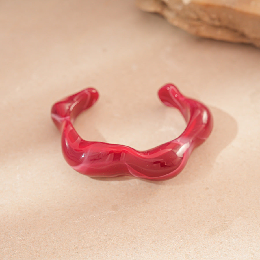 Purple Irregular Acrylic Bracelets - DippedShop Wholesale - #7443