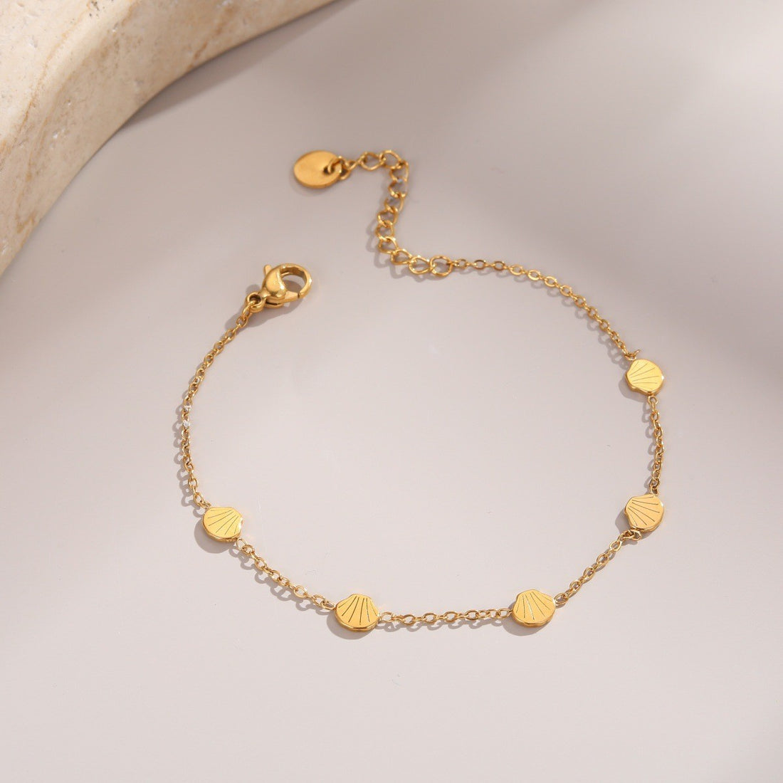 Trendy Gold Plated Fishbone Ch - DippedShop Wholesale - #1363