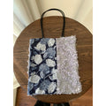 Vintage Hydrangea Print Lace Floral Shoulder Bag 6W10BBG1993