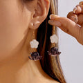 Shell Tassel Drop Earrings - DippedShop Wholesale - #9203
