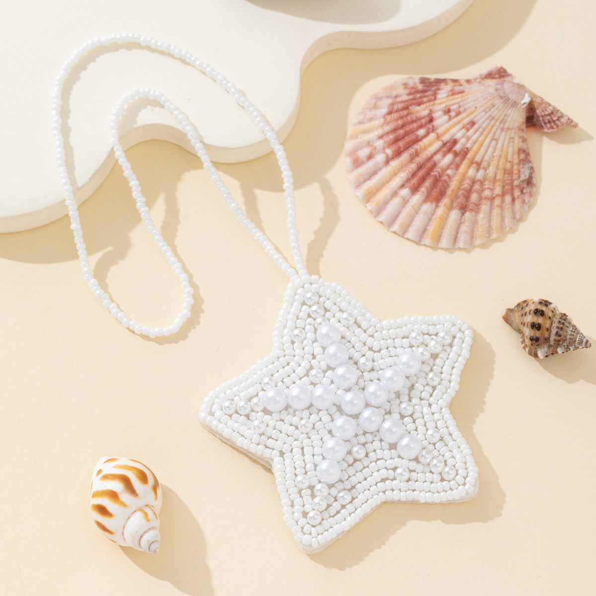 Chic Handmade Beads Star Pendant Keychain Bag Charm 6W10BBC777