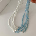 Natural Gemstone Beaded Necklace - DippedShop Wholesale - #6627