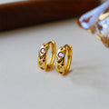 Vintage Gold Hoop Earrings - DippedShop Wholesale - #8355