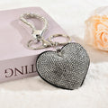 Rhinestone Heart Bag Charm - DippedShop Wholesale - #3555