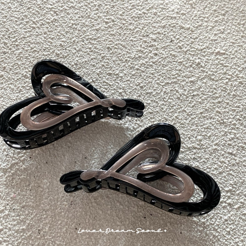 Hollow Heart Hair Claw - DippedShop Wholesale - #3363