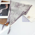 Vintage Flower Print Beaded Triangle Scarf MK2BW6W6NSI01