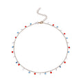Retro Gold Plated Floral Rhinestones Chain Necklace 8ZA6JNC293L
