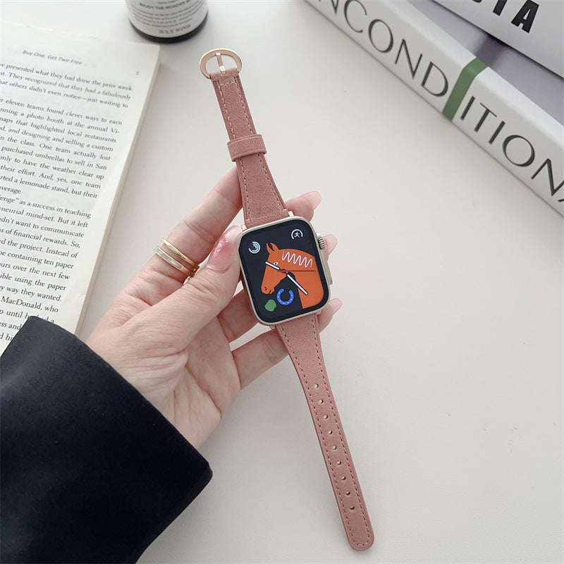 Simple Solid Color Slim Watch Band 6W6JWA134
