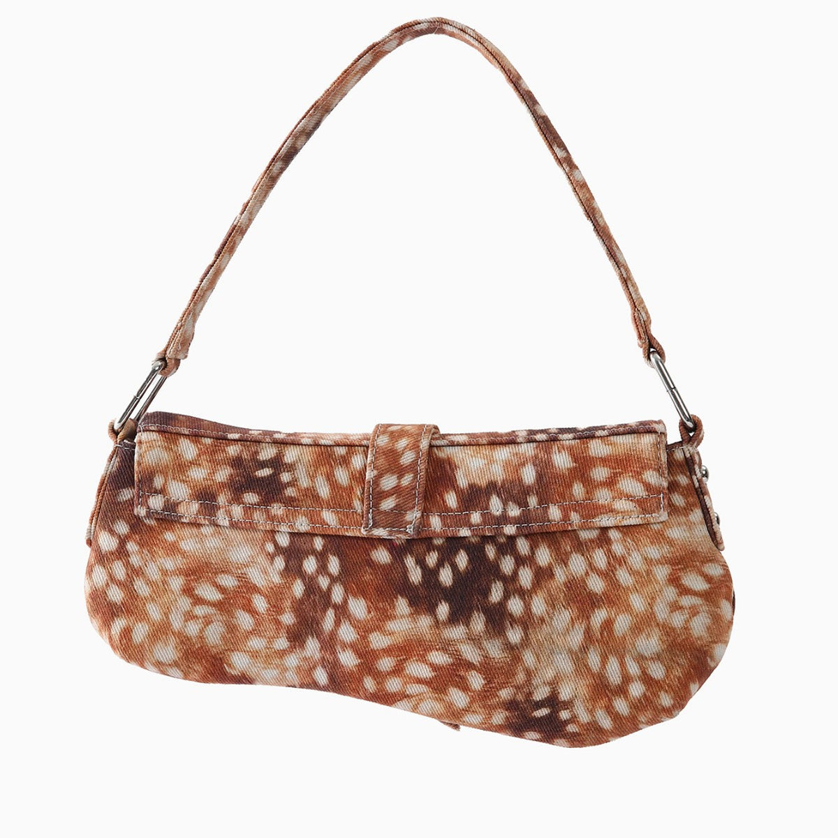 Vintage Distressed Deer Print Asymmetrical Shoulder Bag 6W10BBG2386