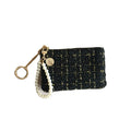 Tweed Wristlet Coin Purse - DippedShop Wholesale - #7475