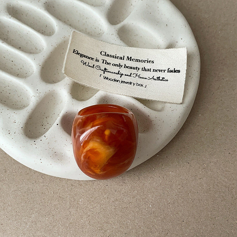 Resin Wide Ring - DippedShop Wholesale - #8019