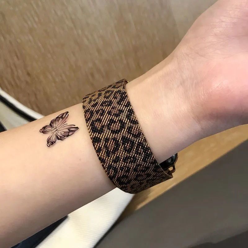 Vintage Leopard Pattern Magnetic Watch Band 6W6JWA108