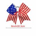 Trendy American Flag Pattern Thin Stretchy Hair Tie 8BK6HSR20T