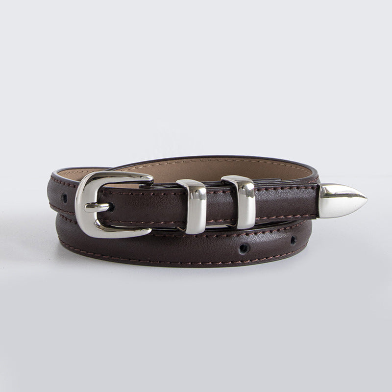 Simple Elegant Slim Leather Belt DPWB0307
