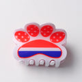 USA Flag Footprint Shape Nonslip Hair Clips 8AS6HCP66T