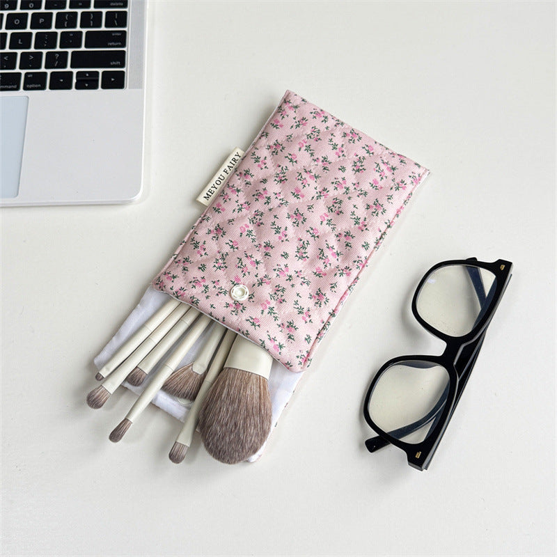 Floral Quilted Cosmetic Bag - DippedShop Wholesale - #7875