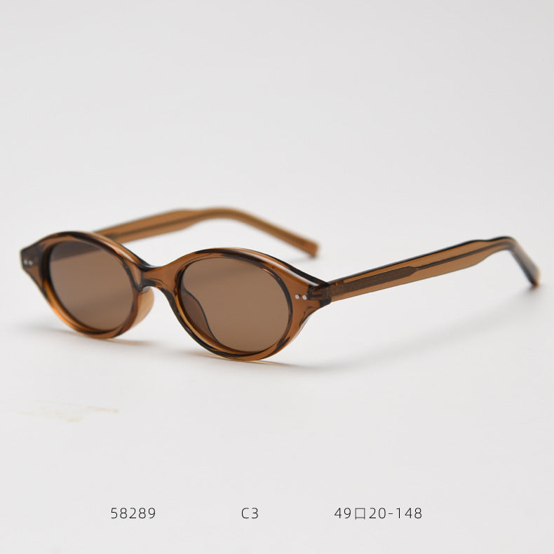 Vintage Oval Polarized Sunglasses - DippedShop Wholesale - #4067