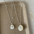 French Style Starburst Pearl Pendant Necklace 6W6JNC437