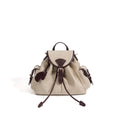 Stylish Color Block Linen Backpack 6S10BBG1429