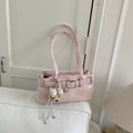 Vintage Buckle Commuter Baguette Shoulder Bag 6W10BBG2411