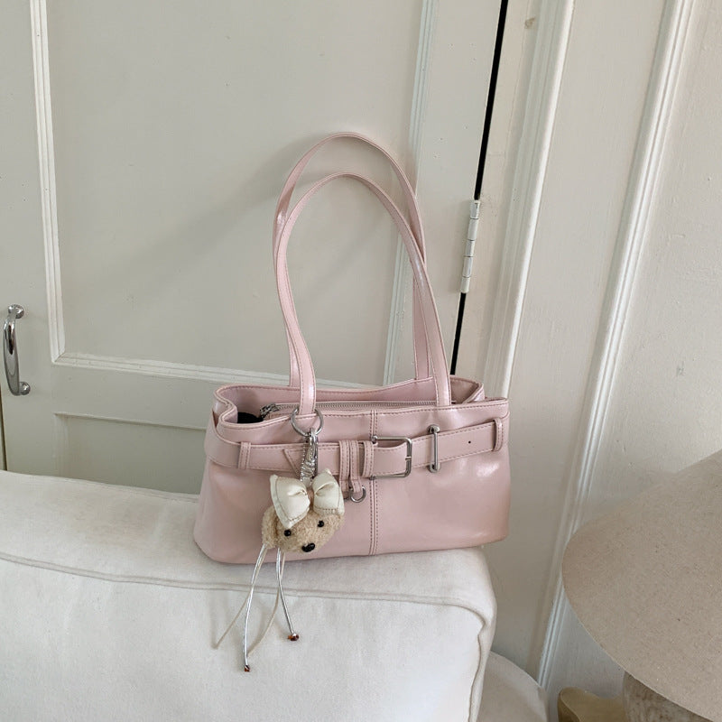 Vintage Buckle Commuter Baguette Shoulder Bag 6W10BBG2411