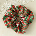 Cute Christmas Snowflake Print Elastic Hair Scrunchie 6W6HSR443