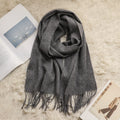Solid Color Fringe Scarf - DippedShop Wholesale - #6419
