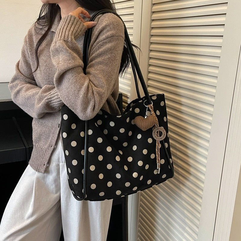 Trendy Polka Dot Large Capacity Tote Bag 6W10BBG1859